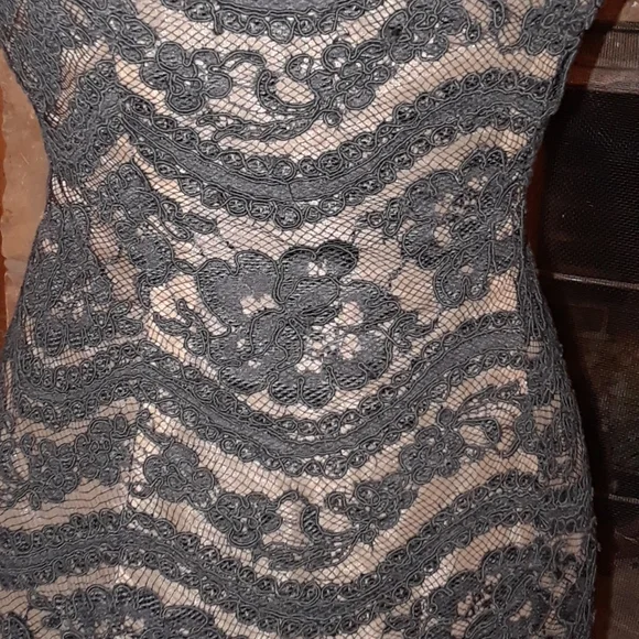 Lillie Rubin lace & chiffon formal dress - Picture 4 of 8